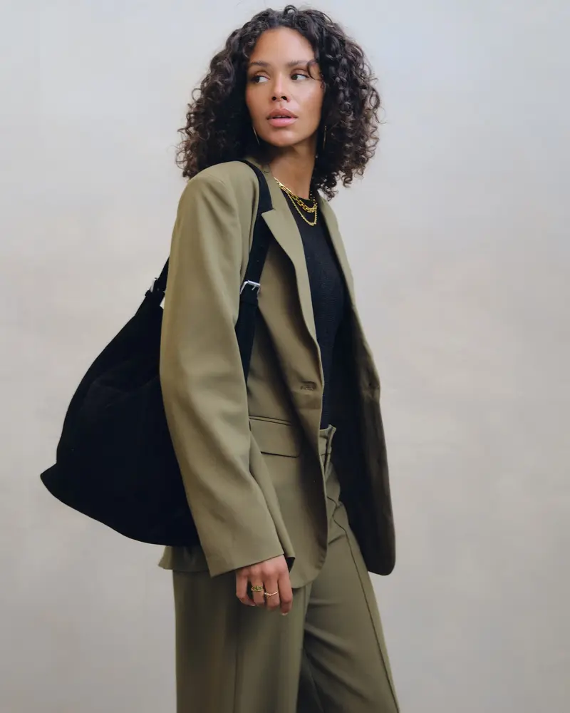 TILTIL Ariana Bag Suede Zwart