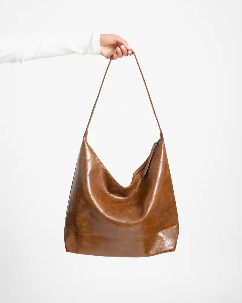 TILTIL Bag Croco Lola Bruin