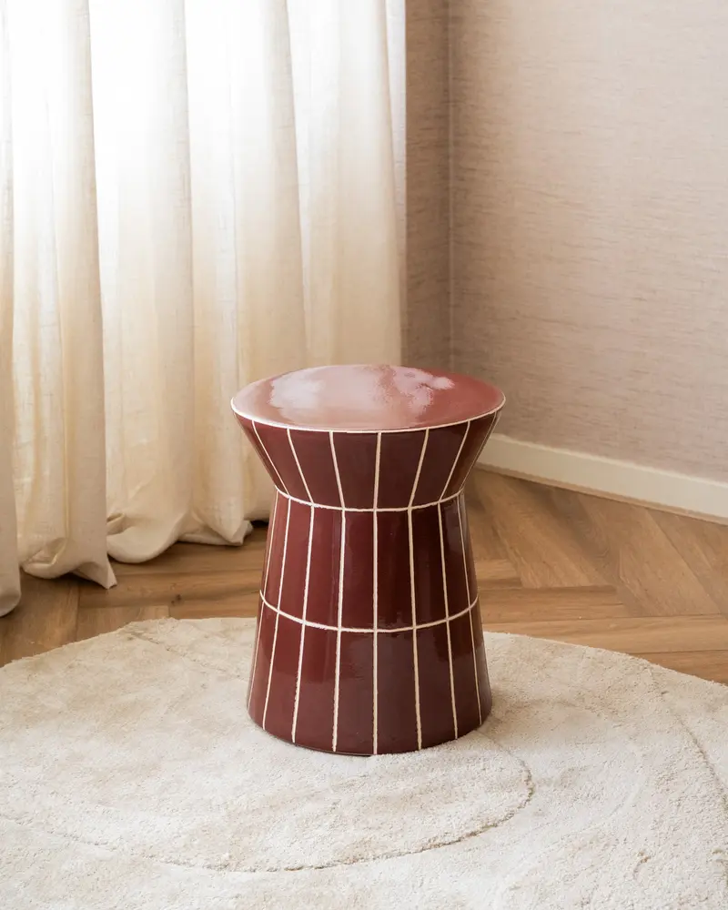 TILTIL Bijzettafel Cera Bordeaux