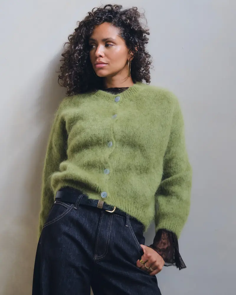 TILTIL Hilde Knitted Vest One Size Green