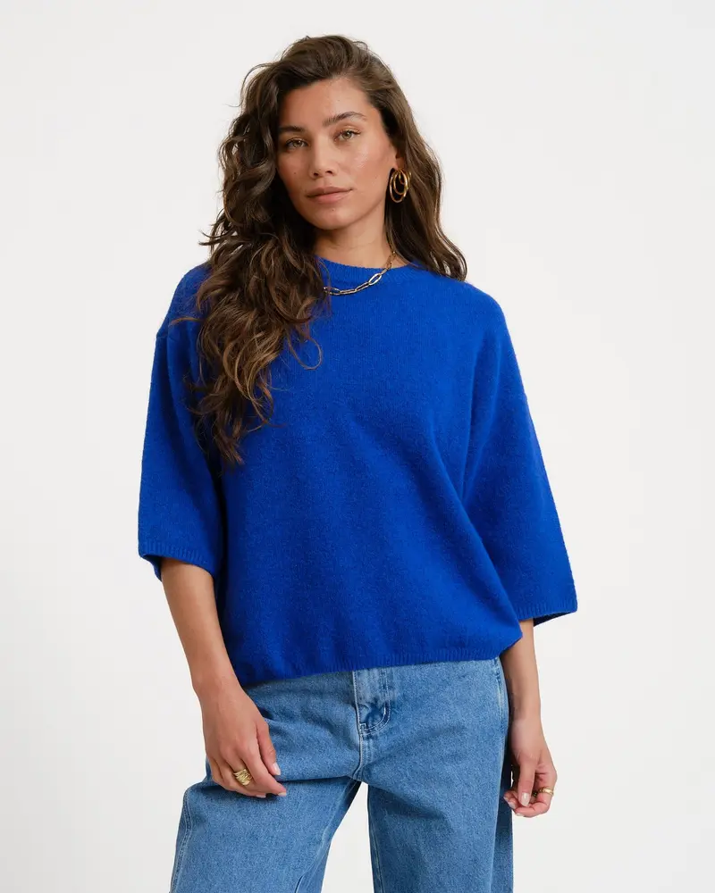 TILTIL Lena Shortsleeve Pullover Cobalt