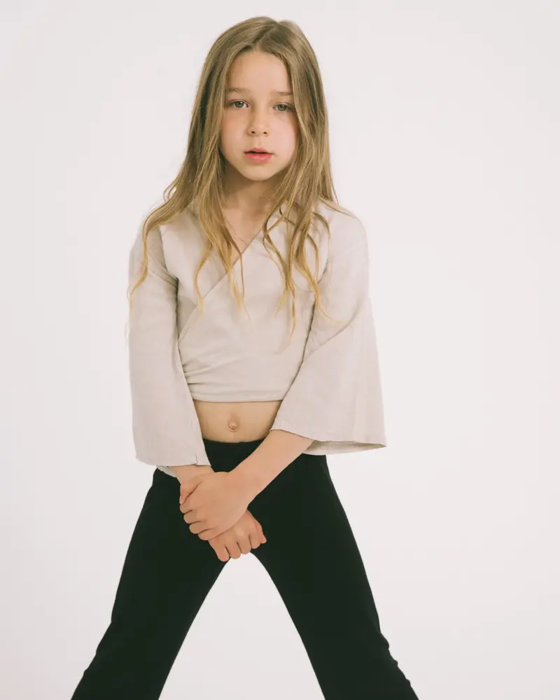 TILTIL Mini Sunny Linnen Top Beige One Size