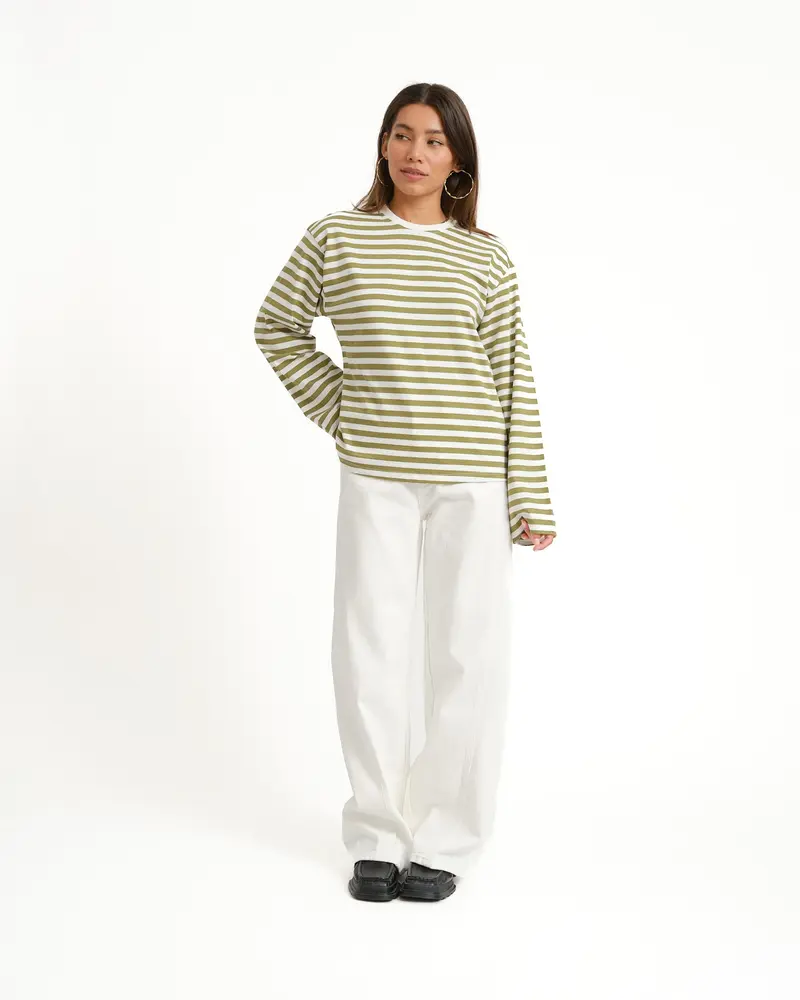 TILTIL Missy HR Relaxed Seam Jeans White