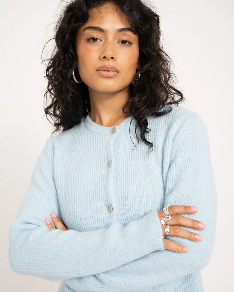TILTIL Monica Cardigan Light Blue One Size