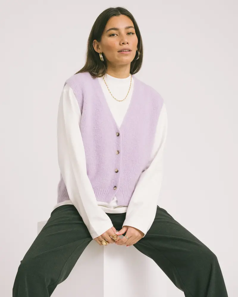 TILTIL Monica Gilet Lilac One Size