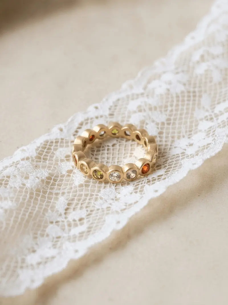 TILTIL Multi Stone Ring Goud