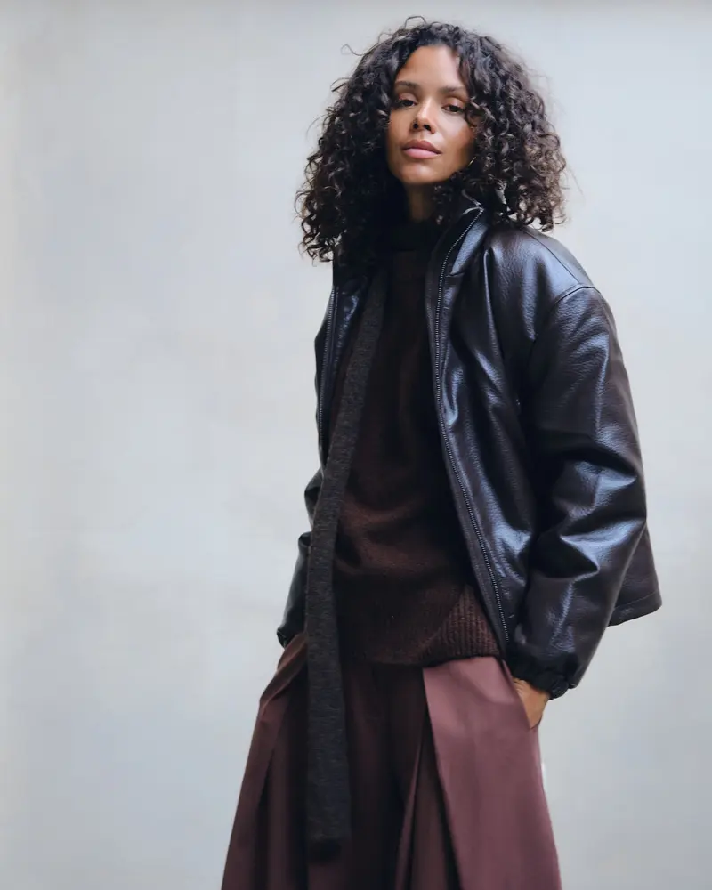 TILTIL Saar PU Bomber Bruin