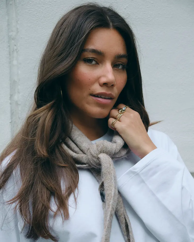 TILTIL Scarf Triangle Loulou Ecru