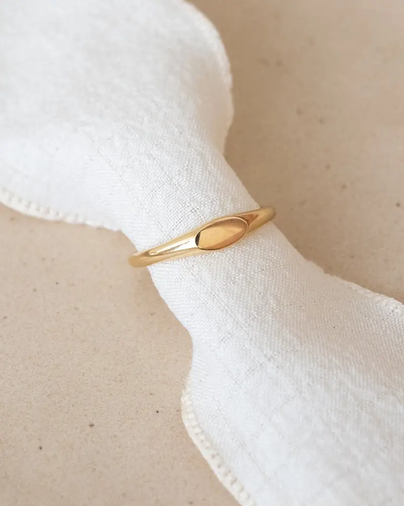 TILTIL Small Signet Ring Goud