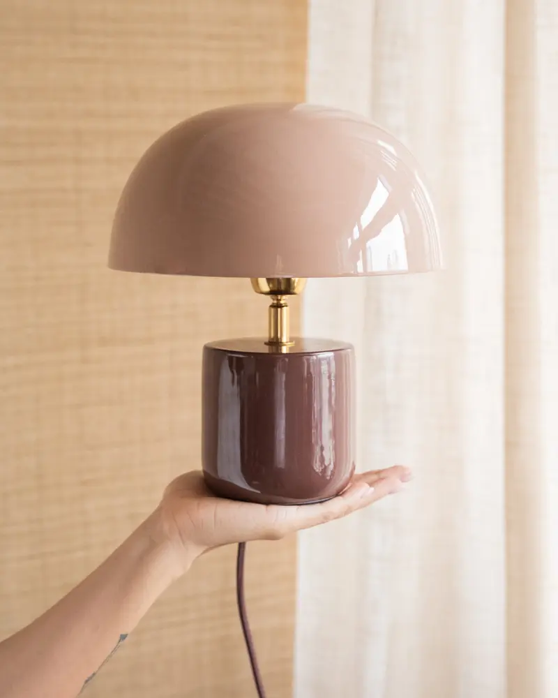 TILTIL Tafellamp Mushy Iron Roze / Bordeaux