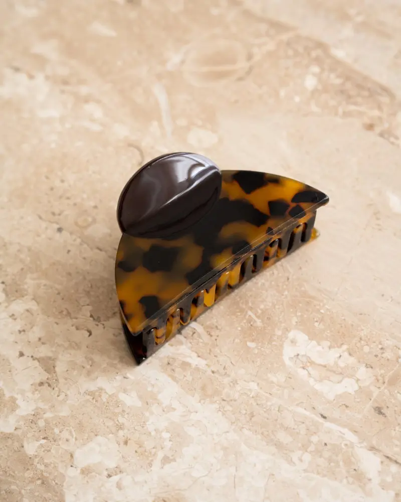TILTIL Tove Two Toned Claw Clip Cognac
