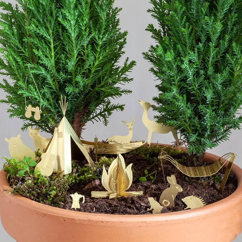 Tiny Camping – mini messing campingset voor je plant