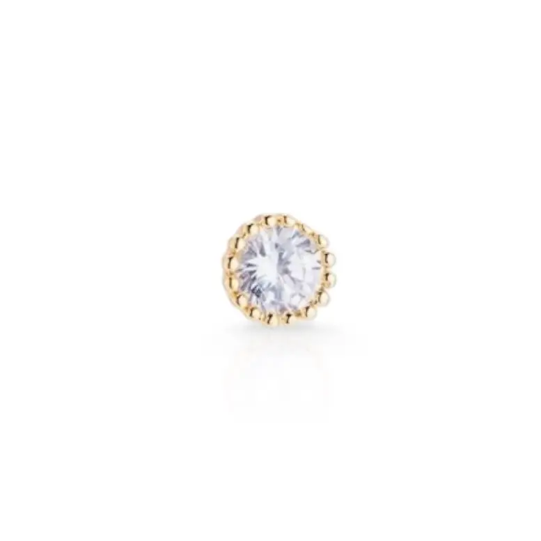 Tiny Diamond Stud Earrings