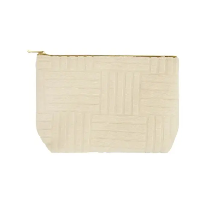 Toilettas Jacquard beige 20x13x6cm