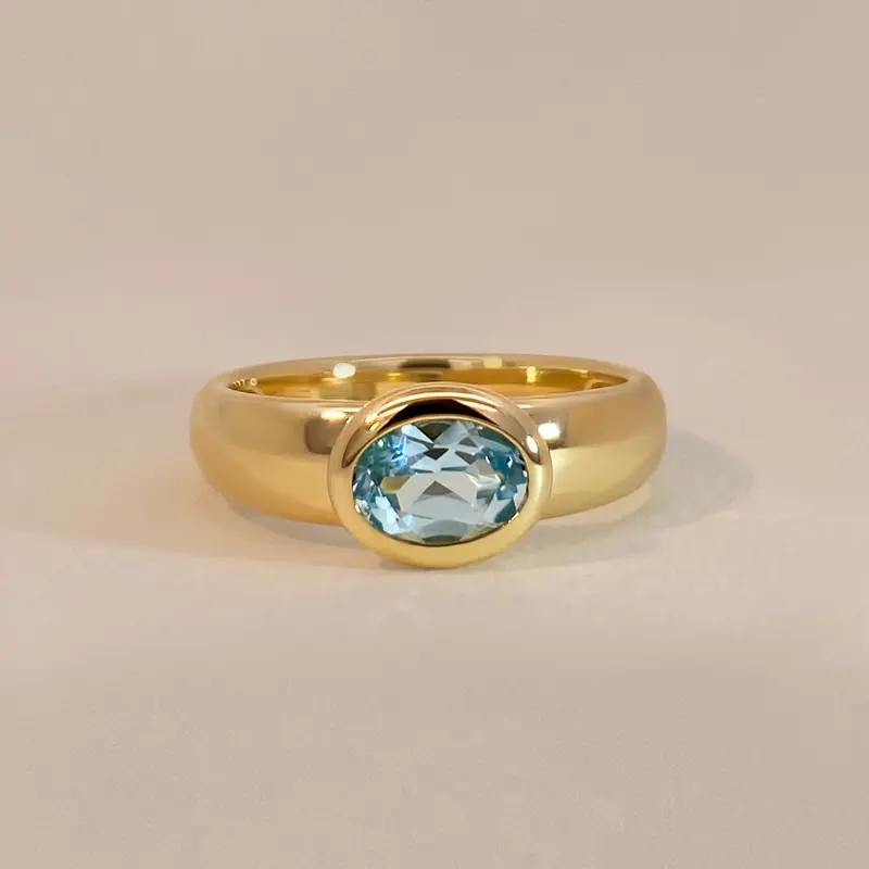 Topaz Bezel Ring