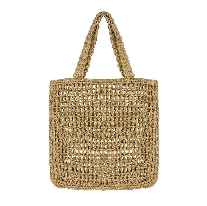 Totebag Gehaakt beige 38x38cm