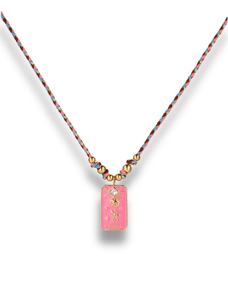 Touwketting Ibiza style - Amulet