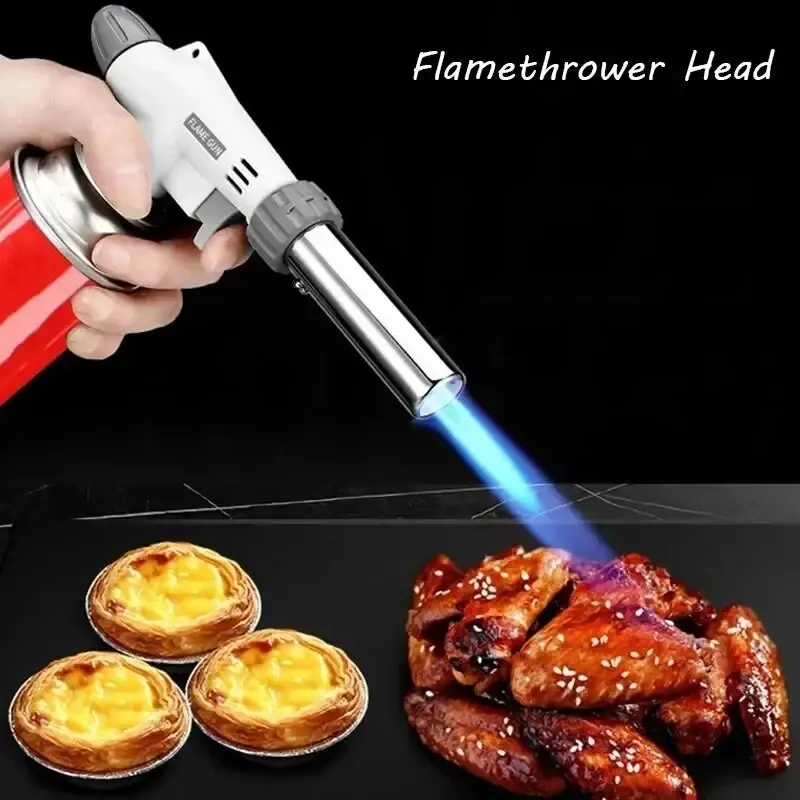 Tragbare Metalle Butangas-Gaskocher – BBQ, Camping und Kochen Flammenwerfer