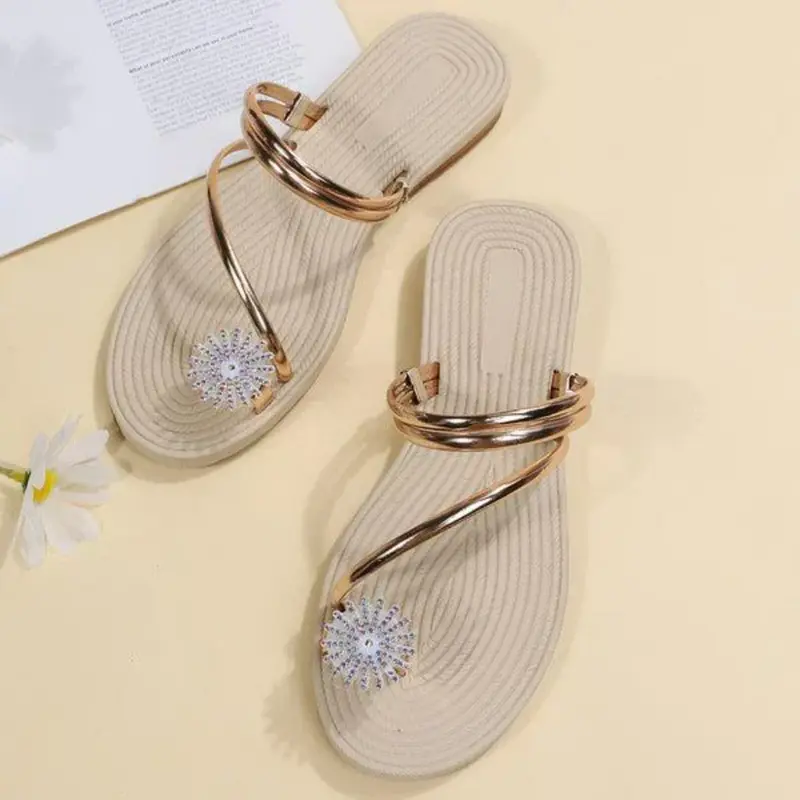 Trendige Damensandalen mit einzigartigem Schneeflockendetail – Arluna