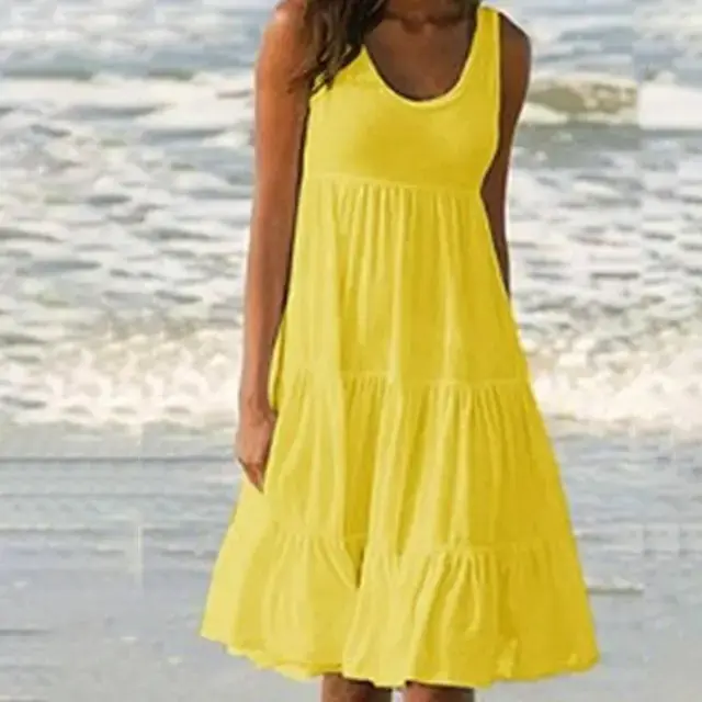 Trendiges Ärmelloses Minikleid mit Rundhalsausschnitt – Amelie