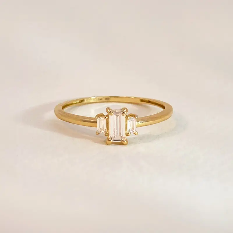 Trio Baguette Ring