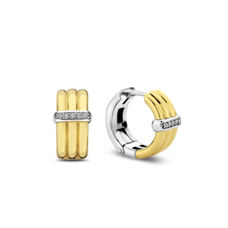 Triple Ring Hoops