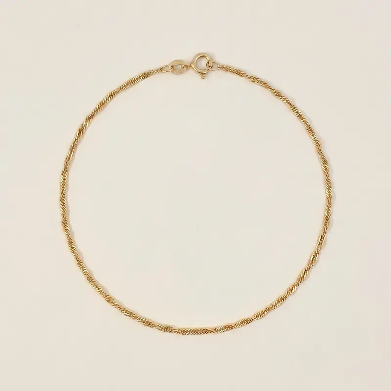 Twisted Chain Anklet