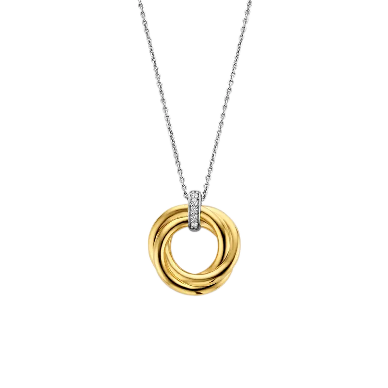 Twisted Circle Gold Vermeil Necklace