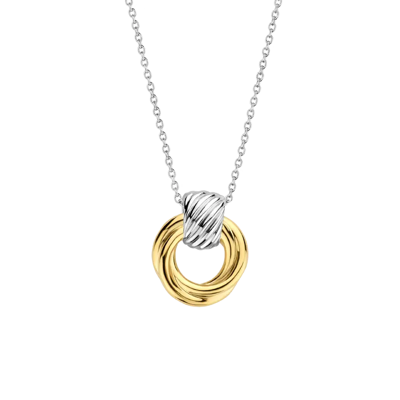Twisted Circle Necklace