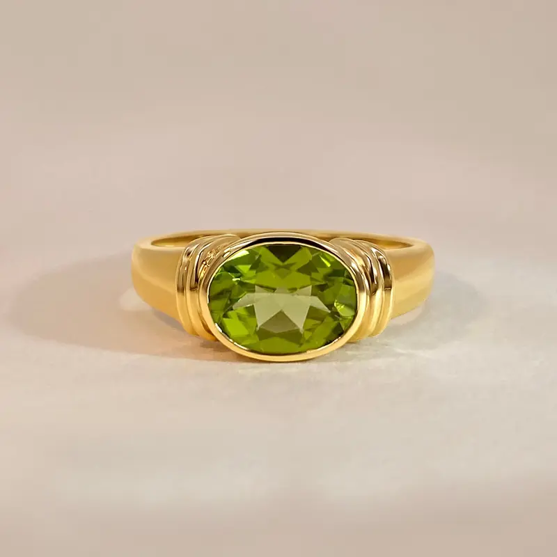 Unique Peridot Ring