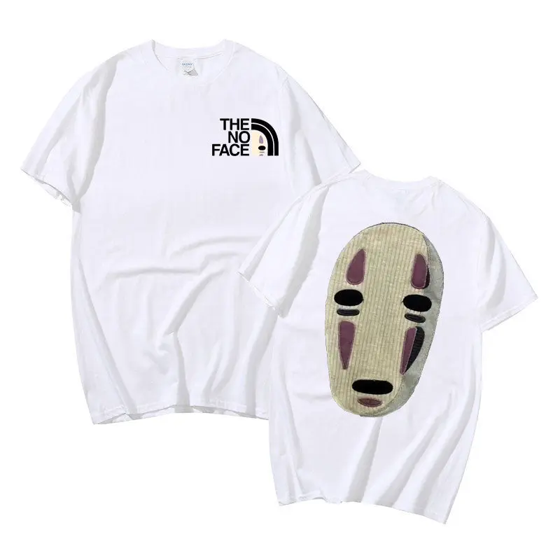 Unisex Geen Gezicht Bedrukt T-shirt