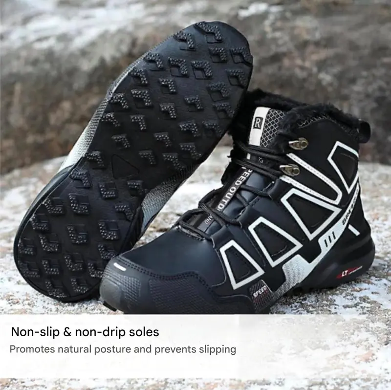 Unisex Winter-Trekkingschuhe mit rutschfester Profilsohle – Marco