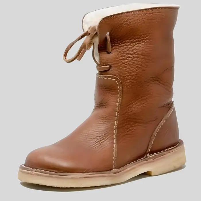 Victoria - Hochgeschnittene Winterstiefel mit Innenimitat und Schneeflocken-Design