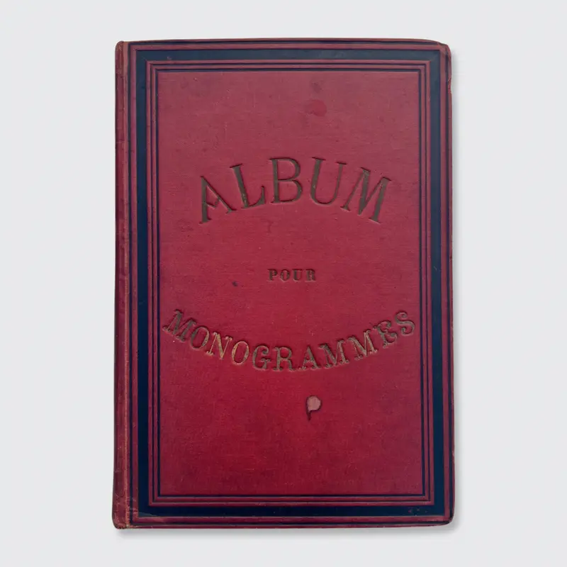 Victorian 'Album Pour Monogrames'