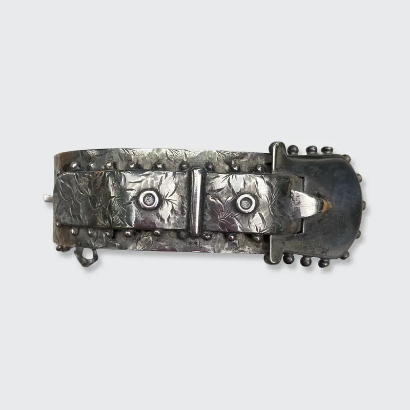 Victorian Buckle Bangle Bracelet