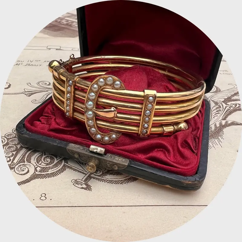 Victorian Crossover Buckle Bracelet