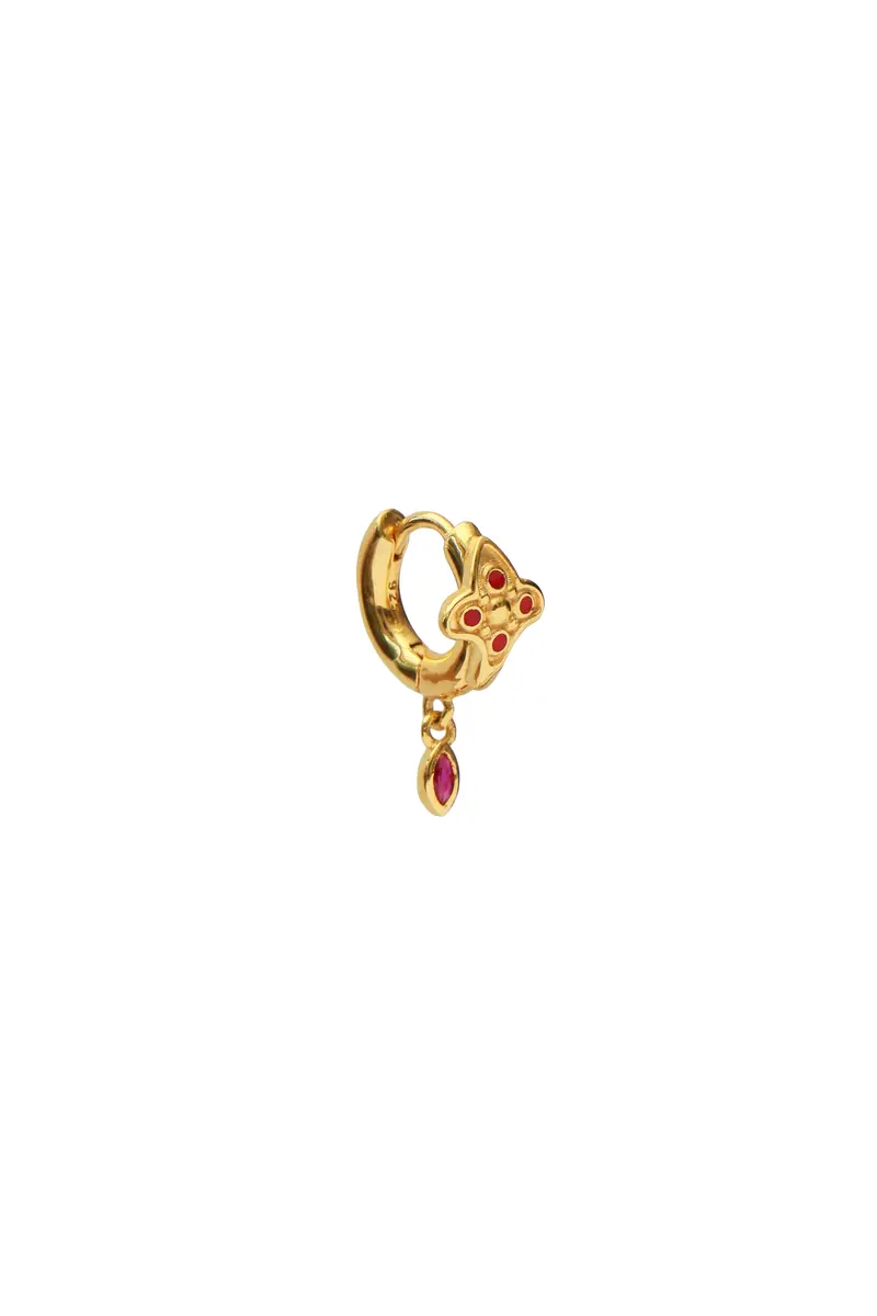 Victorian Hoop Earring - Gold