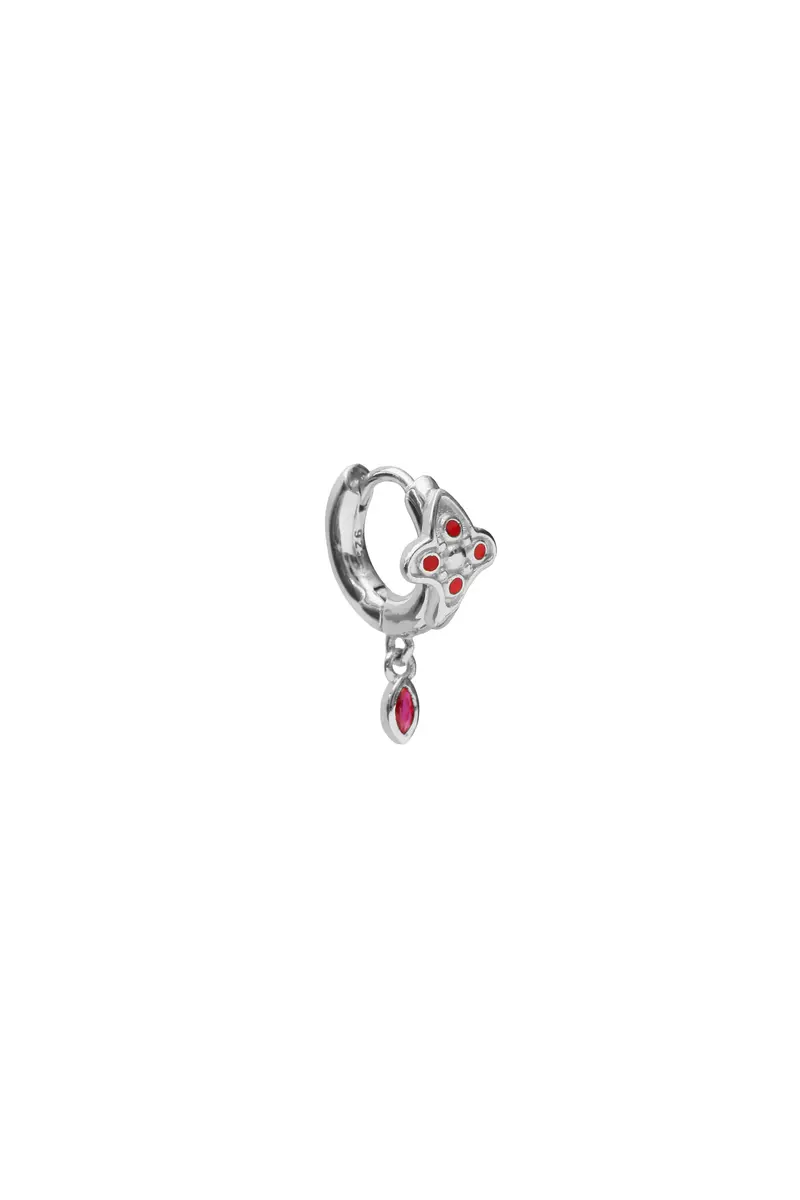 Victorian Hoop Earring - Silver