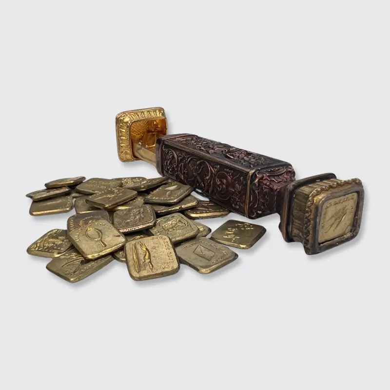 Victorian Two Tone Wax Seal Travel Case