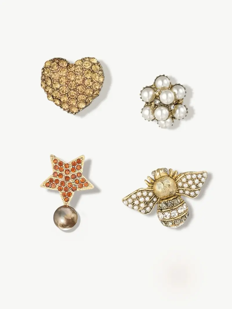 Vintage Broche Set Starry Bee