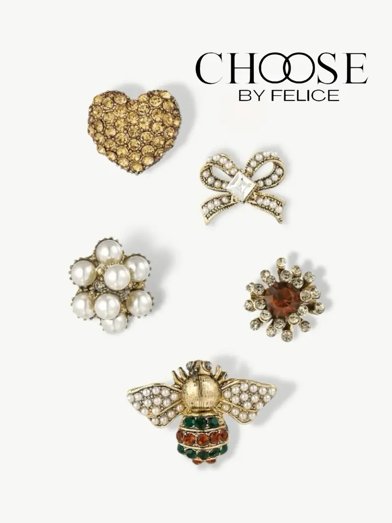 Vintage Broche Set Trendy Bee