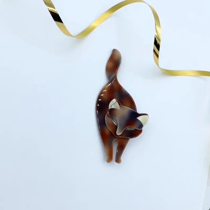 Vintage Cat Brooch Lea Stein