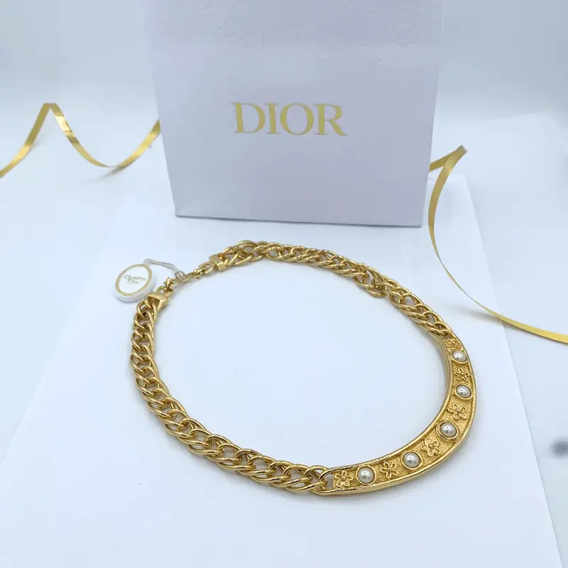 Vintage Dior Faux Pearl Necklace