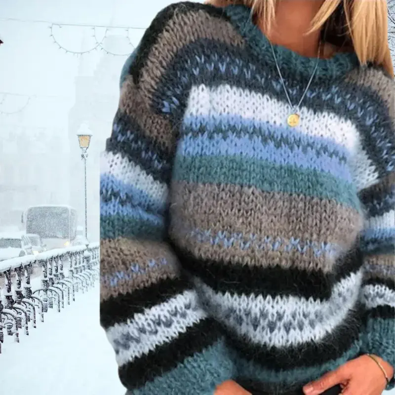 Vintage Fleece Winterpullover mit Reißverschluss für Herren - Felix Winterzauber Edition