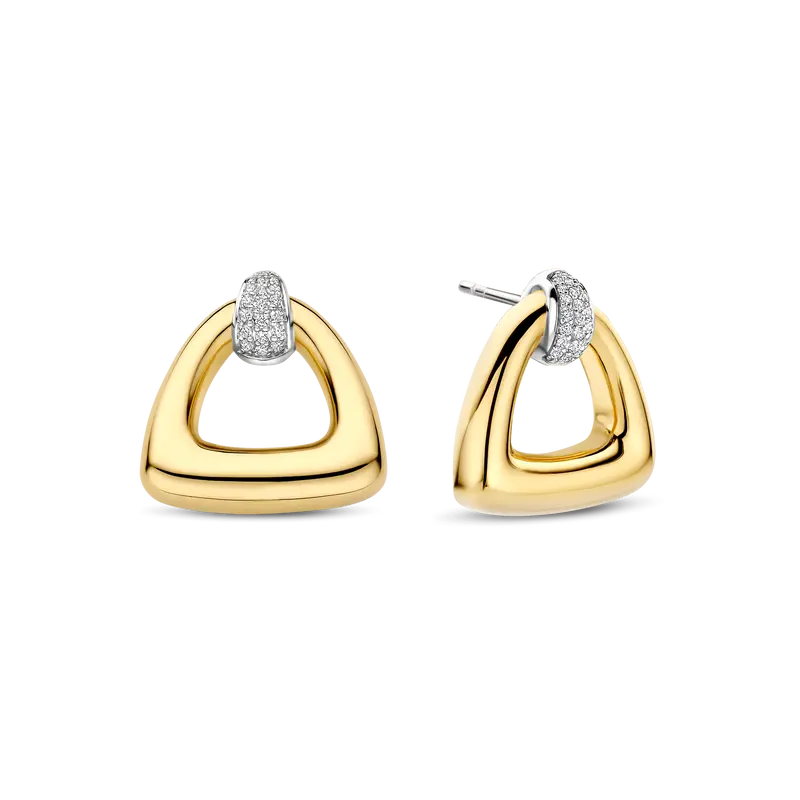 Vintage Open Triangle Earrings