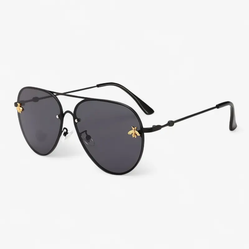 Vintage Piloten-Sonnenbrille mit Bienen-Detail – Halcyon