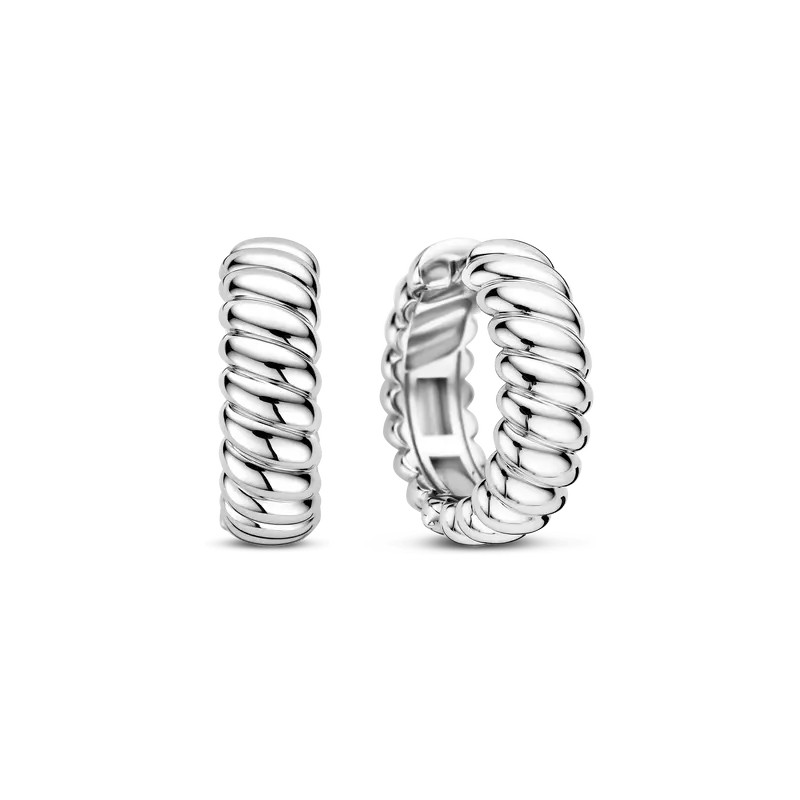Vintage Ribbed Hoops
