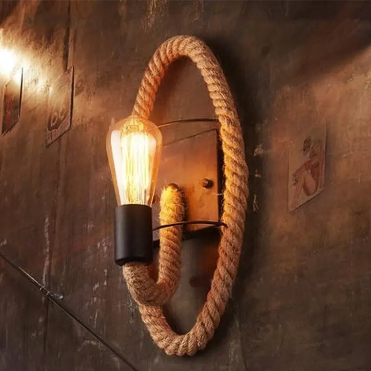 Vintage Seil-Wandleuchte – RusticRope
