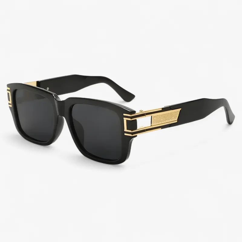 Vintage Sonnenbrille mit Eckigem Rahmen & Tropfendetail – Elvoir