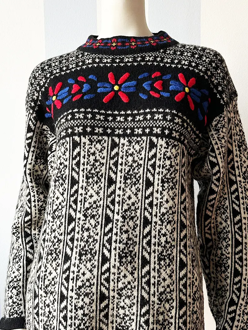Vintage wollen trui